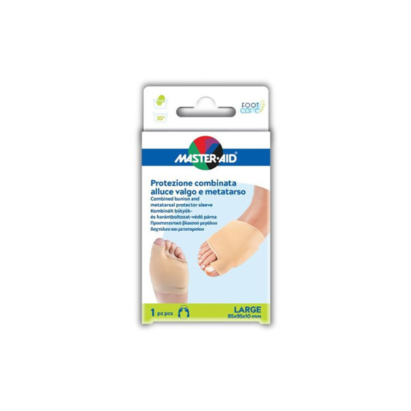 PROTEZIONE MASTER-AID FOOTCARE PER ALLUCE VALGO E METATARSO LARGE 1 PEZZO D8