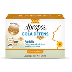 APROPOS GOLA DEFENS PRO 20 PASTIGLIE MIELE LIMONE