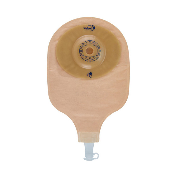 SACCA PER UROSTOMIA TRASPARENTE RITAGLIABILE AURUM PROFILE URO MAXI DIAMETRO 13-35 MM INIZIO CONVESSITA' 35 MM 10 PEZZI