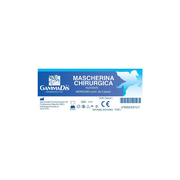 MASCHERINA CHIRURGICA 3 PEZZI