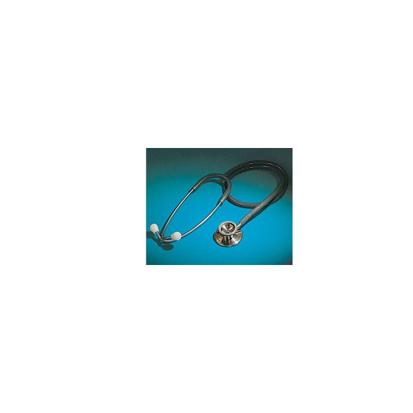 STETOFONENDOSCOPIO PROFESSIONAL CORPO IN ACCIAIO INOX 18/8, ARCHETTO BIAURICOLARE CROMATO CON DOPPIA MOLLA INTERNA