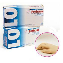 GUANTO IN LATTICE FORHANS MISURA SMALL 100 PEZZI