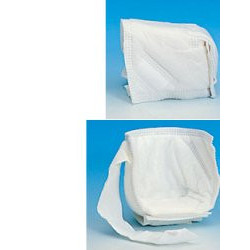 GOMITIERA/TALLONIERA IN TESSUTO NON TESSUTO CON DOPPIA IMBOTTITURA OVATTATA. REGOLABILE TRAMITE CINTURINO DI FISSAGGIO IN VELCRO