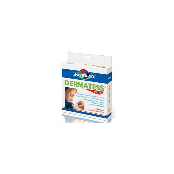 GARZA DERMATESS PLUS 10X10 12 PEZZI
