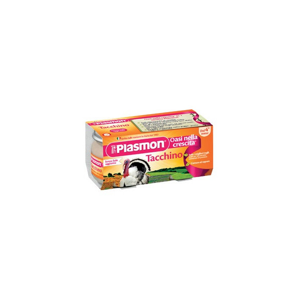 PLASMON OMOGENEIZZATO TACCHINO 80 G X 2 PEZZI