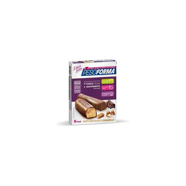 PESOFORMA BARRETTA CIOCCOLATO CARAMELLO 12 X 31 G