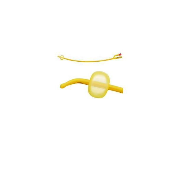 CATETERE FOLEY A MEDIA PERMANENZA  RUSCH GOLD PLUS A 2 VIE IN SILKOLATEX LATTICE-SILICONE PER ADULTO CH20 LUNGHEZZA 40 CM PUNTA 