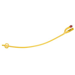 CATETERE FOLEY A MEDIA PERMANENZA  RUSCH GOLD PLUS A 2 VIE IN SILKOLATEX LATTICE-SILICONE PER ADULTO CH16 LUNGHEZZA 40 CM PUNTA 