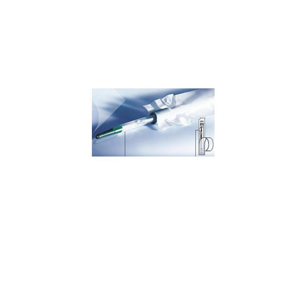 CATETERE VESCICALE PER CATETERISMO INTERMITTENTE LUBRIFICATO IN GEL IN PVC MONOUSO CON CAPSULA DI GEL INTEGRATA MOBILE 2 FORI AT