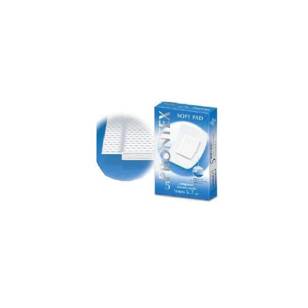 GARZA PRONTEX SOFT PAD COMPRESSA 5X7 CM 5 PEZZI