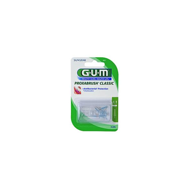 GUM PROXABRUSH CLASSIC 414 SCOVOLINO INTERDENTALE 8 PEZZI