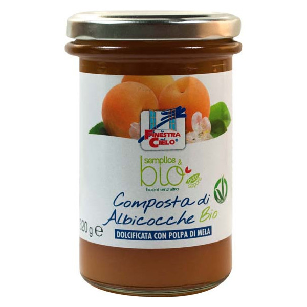 COMPOSTA DI ALBICOCCA CON POLPA DI MELA BIO 320 G
