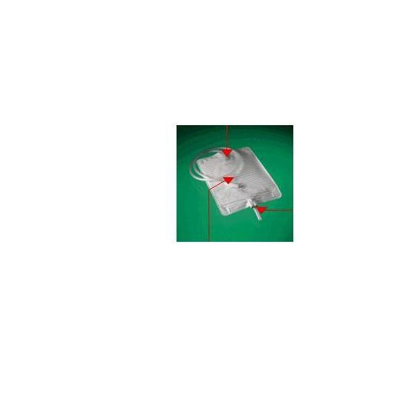 SACCA LETTO RIUTILIZZABILE CONVEEN CAPACITA' 1500ML LUNGHEZZA TUBO 90CM CON SCARICO 8 PEZZI ARTICOLO 5062
