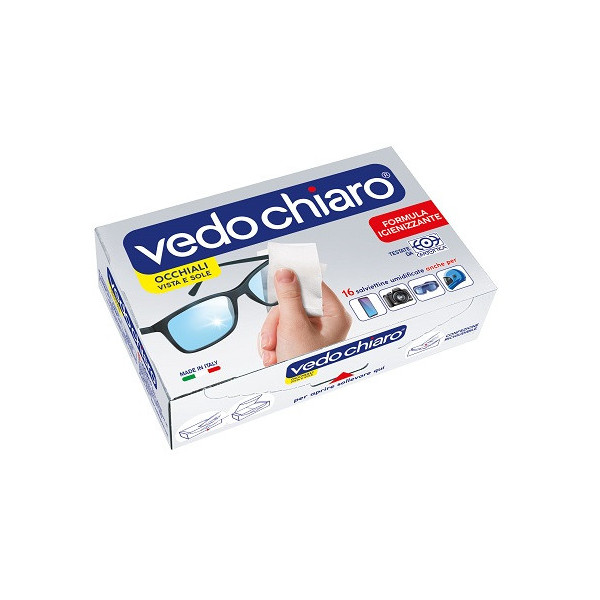 VEDOCHIARO OCCHIALI 16 SALVIETTE UMIDIFICATE