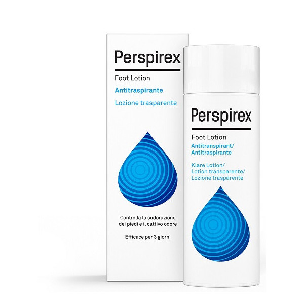 PERSPIREX FOOT LOTION ANTITRASPIRANTE LOZIONE TRASPARENTE SUDORAZIONE E CATTIVO ODORE PIEDI 100 ML