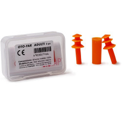 TAPPO AURICOLARE IN GOMMA PER ADULTI OTOFAR 2 PEZZI