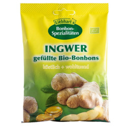 BONBONS ZENZERO BIO 100 G 18 CARAMELLE RIPIENE