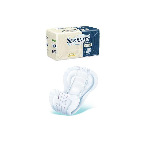 PANNOLONE PER INCONTINENZA SERENITY SAGOMATO MAXI IN TESSUTO NON TESSUTO 30 PEZZI