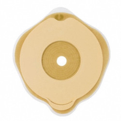 PLACCA PIANA FLEXIMA KEY 50 MM CON PROTETTORE CUTANEO IDROCOLLOIDALE E FLANGIA 5 PEZZI