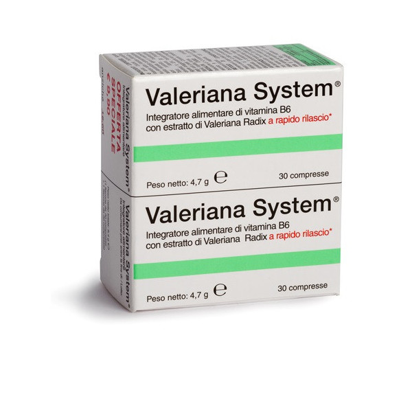 VALERIANA SYSTEM 30 COMPRESSE + 30 COMPRESSE
