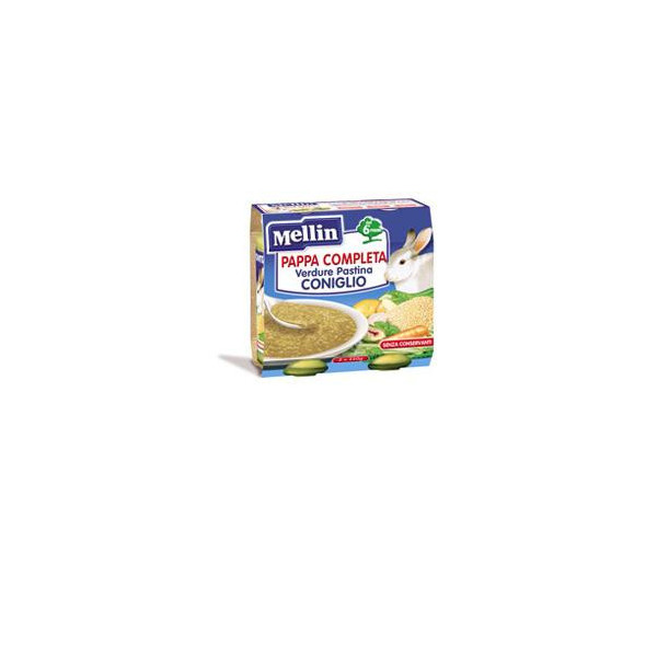 MELLIN PAPPA COMPLETA CONIGLIO 250 G 2 PEZZI