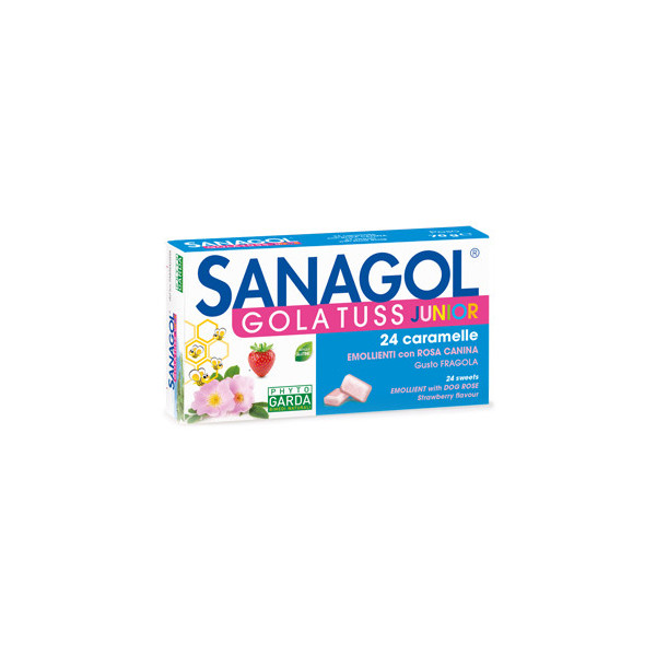 SANAGOL GOLA TUSS JUNIOR FRAGOLA 24 CARAMELLE