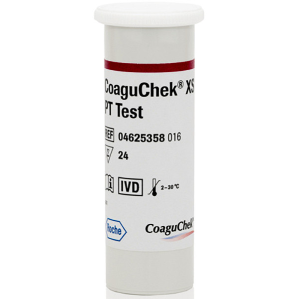 STRISCE REATTIVE PER DISPOSITIVO AUTODIAGNOSTICO COAGUCHEK XS PT TEST 24 PEZZI