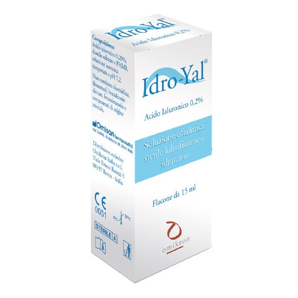 IDRO YAL SOLUZIONE OFTALMICA LUBRIFICANTE IDRATANTE ACITO IALURONICO 0,2% 15 ML