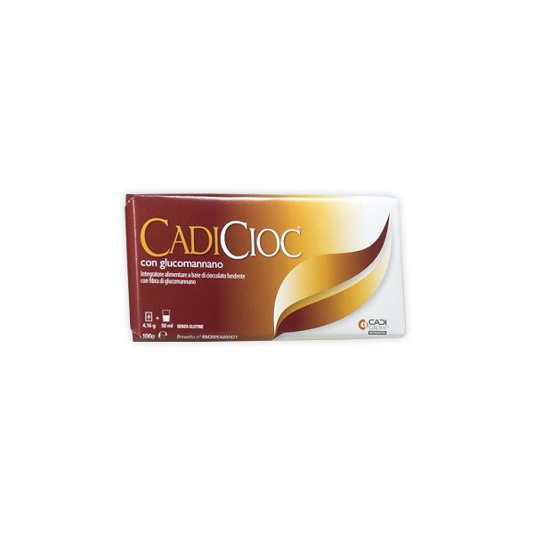 CADICIOC TAVOLETTA FONDENTE CON GLUCOMANNANO 100 G