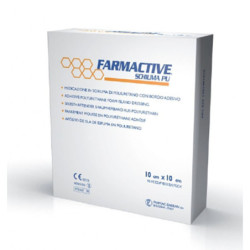 CEROTTO FARMACTIVE SCHIUMA IN POLIURETANO 10X10 CM 10 PEZZI