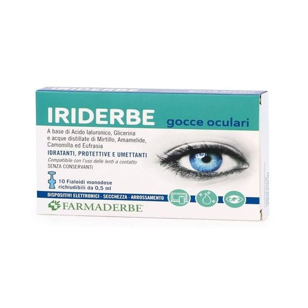 IRIDERBE GOCCE OCULARI MONODOSI 10 FLACONCINI DA 0,5ML
