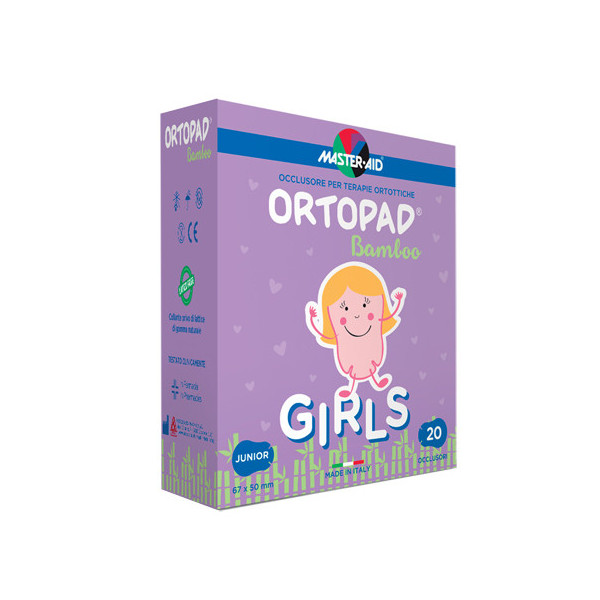 CEROTTO OCULARE PER ORTOTTICA ORTOPAD GIRLS M 5,4X7,6 20 PEZZI