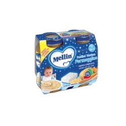 MELLIN BABY CENA COMPLETA FORMAGGINO PASTICA 2 PEZZI DA 200 G