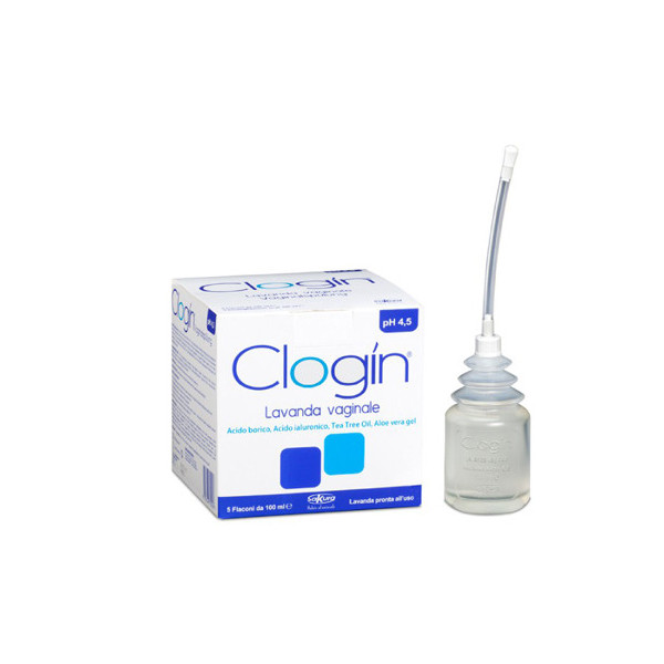 CLOGIN LAVANDA VAGINALE 5 FLACONI DA 100 ML + 5 CANNULE VAGINALI MONOUSO