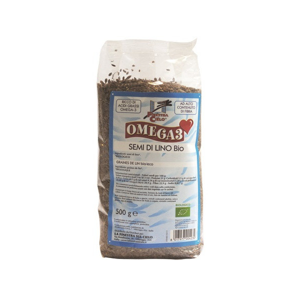 FSC OMEGA3 SEMI DI LINO BIO AD ALTO CONTENUTO DI FIBRA 500 G