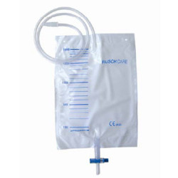 SACCA DI DRENAGGIO LETTO PER INCONTINENZA 2000ML IN PVC CON VALVOLA DI NON RITORNO E SCARICO STERILE CON TUBO DI RACCORDO130CM 7