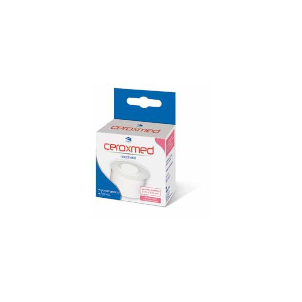 CEROTTO ADESIVO IN ROCCHETTO CEROXMED IN TESSUTO NON TESSUTO AERATO IPOALLERGENICO BIANCO 500X2,5 CM 1 PEZZO
