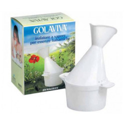GOLAVIVA INALATORE VAPORE PER INALAZIONI CON ACQUA BOLLENTE ED ESSENZE BALSAMICHE 1 PEZZO