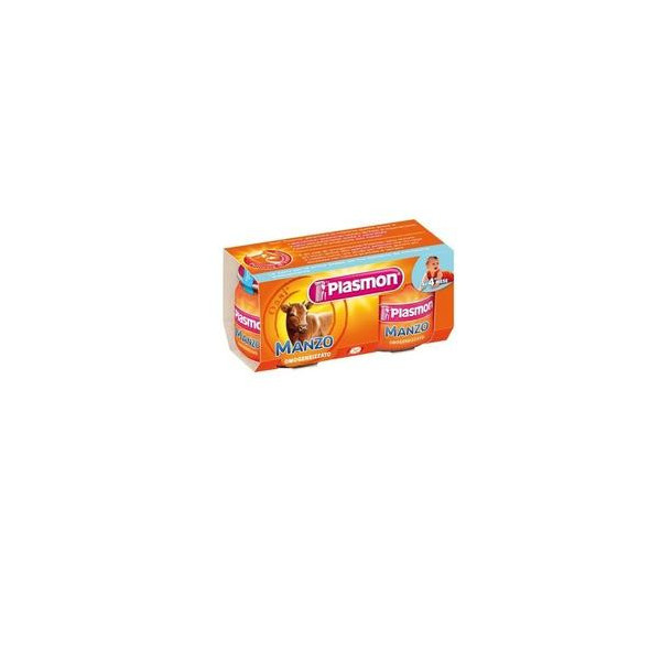 PLASMON OMOGENEIZZATO MANZO 80 G X 2 PEZZI