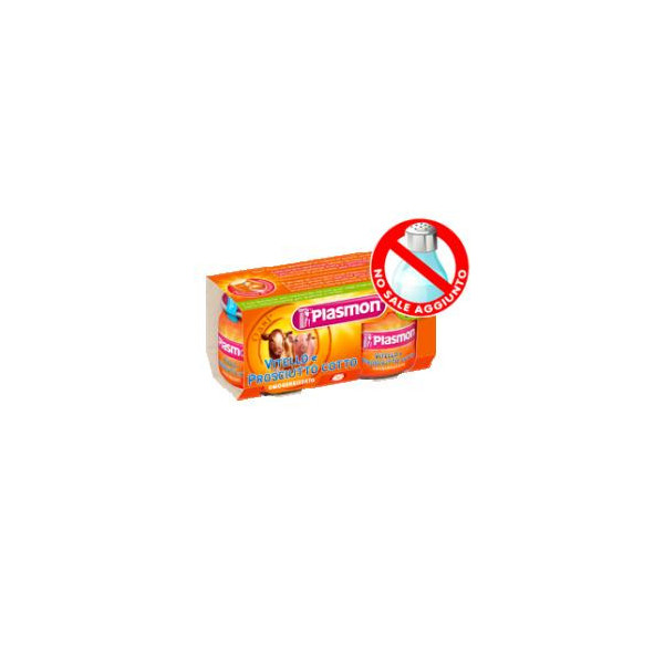 PLASMON OMOGENEIZZATO VITELLO PROSCIUTTO COTTO 80 G X 2 PEZZI