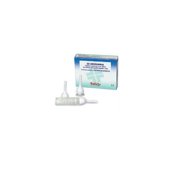 CATETERE ESTERNO CON STRISCIA BIADESIVA UROGUAINA 25 MM 30 PEZZI