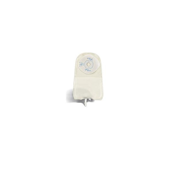 SACCA UROSTOMIA TRASPARENTE PRETAGLIATA MONO PEZZO CON BARRIERA PROTETTIVA IN STOMAHESIVE E VALVOLA ANTIREFLUSSO URODRESS 45MM 1