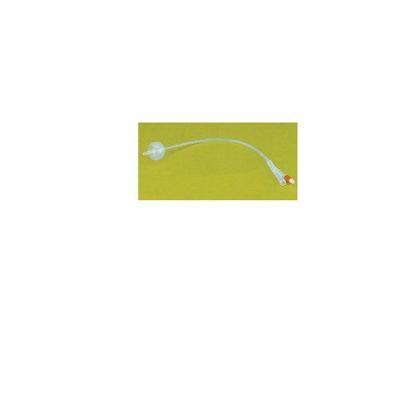 CATETERE URETRALE FOLEY IN PURO SILICONE CH22 TRE VIE. PUNTA IN NELATON, CAPACITA' DEL PALLONCINO 10ML. SUPERFICIE LISCIA