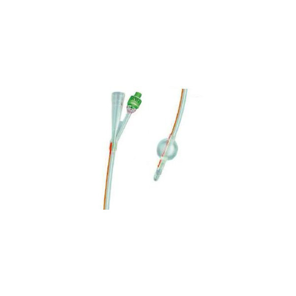 CATETERE FOLEY IN SILICONE TRASPARENTE A 2 VIE CON PALLONCINO 5-10ML DIAMETRO CH18 6,00MM LUNGHEZZA 40CM