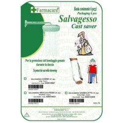 SALVAGESSO PER GAMBALETTO UTILE PER LA PROTEZIONE DEL GESSO DURANTE LA DOCCIA 6 PEZZI