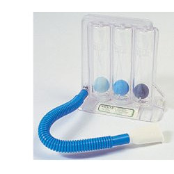 ESERCITATORE RESPIRATORIO VOLUMETRICO PER INCENTIVARE LA RESPIRAZIONE MEDIANTE L'INSPIRAZIONE