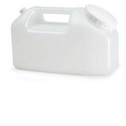 CONTENITORE A TANICA PER LA RACCOLTA DELLE URINE 24 ORE,IN POLIETILENE TRASPARENTE+TAPPO A VITE CON SCALA GRADUATA DA 500 A 2500