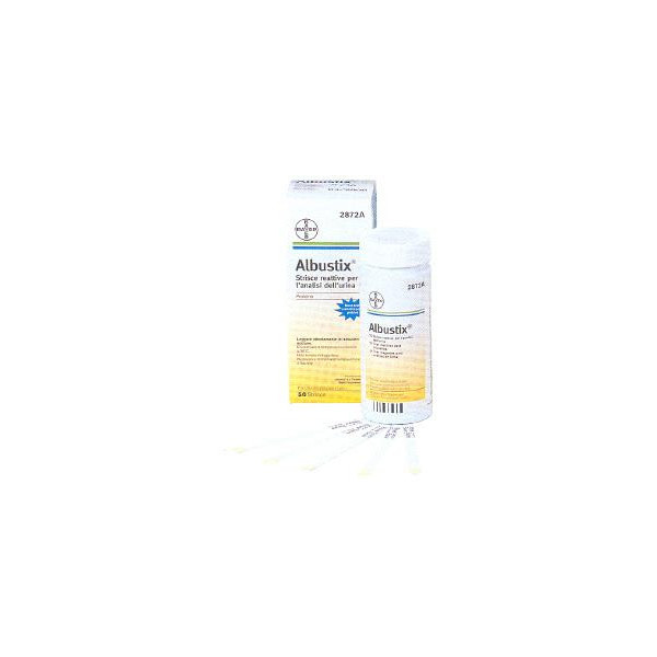 STRISCIA REATTIVA ALBUSTIX PER RICERCA DELLE PROTEINE NELLE URINE 50 PEZZI CODICE ARTICOLO 2872C