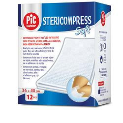GARZA STERICOMPRESS SOFT XL TNT 36X40CM 12 PEZZI