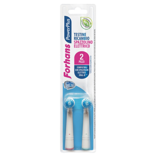 FORHANS POWER PLUS TESTINA 2 PEZZI RICAMBIO